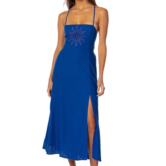 Maaji Cobalt Blue Remi Midi Dress Small NWT - Picture 1 of 5